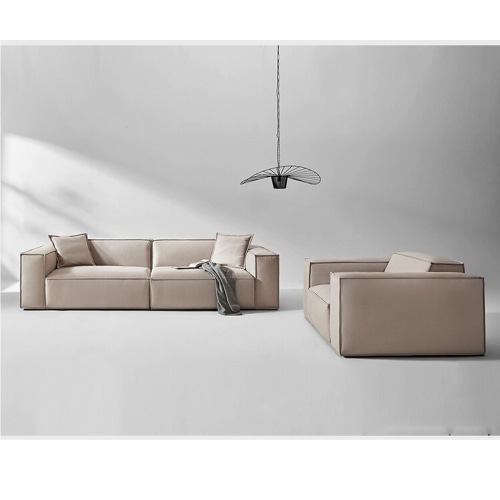Linspire Aria 4 Seater Slouch Sofa Beige Sofas Ottomans